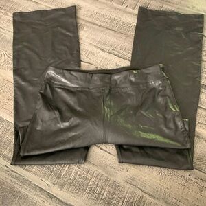 Women’s Medium Black Faux Leather Pants, Preloved